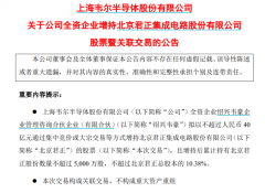 配资平台实地考察_韦尔股份拟以不超过40亿元增持北京君正股票 后续资本动作值得期待